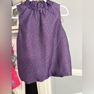 THML Purple Textured Sleeveless Top size small